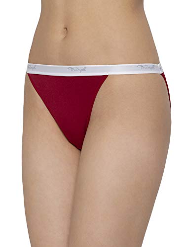 Image of Triumph Stretty Cotton 141 Everyday Comfort Tanga Brief - Pack of 3(Colors and Prints May Vary)