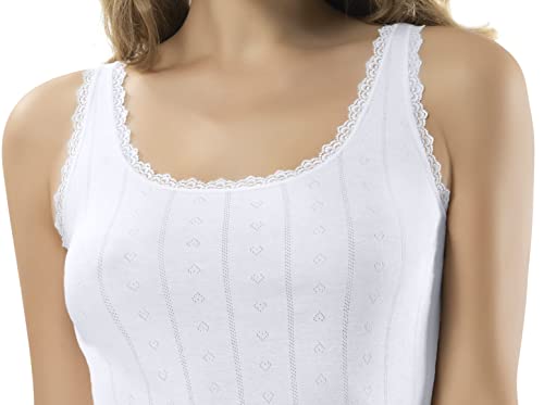 VAVONNE Camisole for Women, All Cotton, Airy Soft Comfy Tank Tops Cami Undershirt2