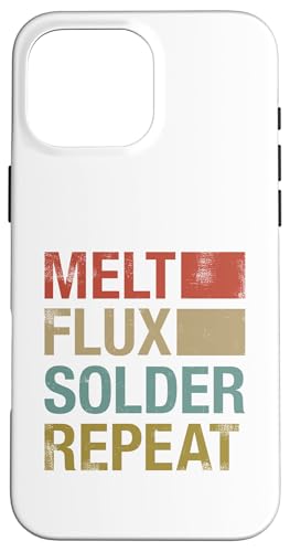 Melt Flux Solder �v�����g��� �G���N�g���j�N�X �͂񂾕t�� �n�� �X�}�z�P�[�X iPhone 16 Pro Max �p