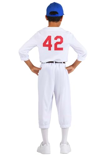 Disfraz clásico de béisbol para niños con camisa, pantalón y gorra miniatura 3
