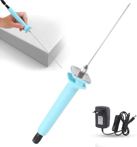 HOVCEH 15cm Cortador de Espuma Electrico, 18W Cortador Poliestireno, Pluma de Corte de Espuma, Cortadora Eléctrica De Alambre Caliente, Hilo CalienteCortador para Bordes de Corte