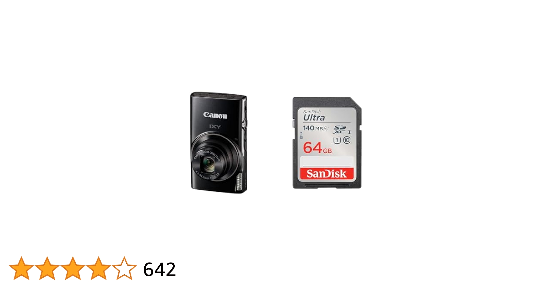 SDXCカード128MB付】Canon IXY650 ブラック