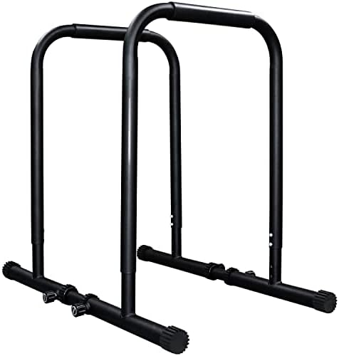 Adomove 1200lbs Heavy Duty Adjustable Height Strength Training Dip Stands Station, Home Gym Fitness Workout Dip bar Station,Tricep Dips, Pull-Ups, Push-Ups