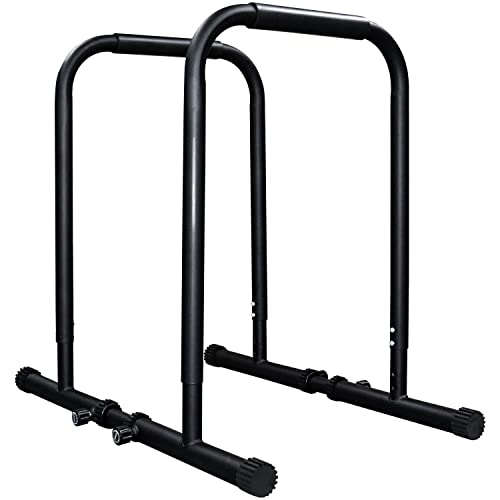 Adomove 1200Lbs Heavy Duty Adjustable Height Strength Training Dip Stands Station, Home Gym Fitness Workout Dip Bar Station,Tricep Dips, Pull-Ups, Push-Ups #TOP2