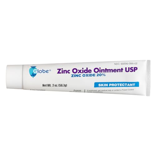 GLOBE Zinc Oxide Ointment 20%, 2 Ounce Tube, Advanced Skin Protection, for Diaper Rash, Relief from Poison Ivy, Sumac & Oak, Protects from Wetness, Protects Chafed Skin - Thumbnail 5