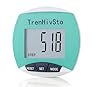 Pedometer for Walking Steps and Miles,Simple Step Counter Clip on Pedometer for Walking Steps and Miles Step Mile Tracker for Running Women Men Kids Seniors,TrenHivSto