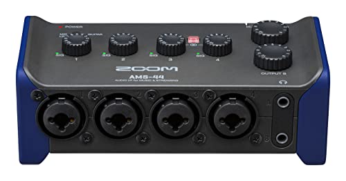 Zoom Ams-44 Usb Audio Interface, 4 Inputs, 4 Outputs, Loopback, Direct Monitoring, Bus-Powered, For Recording And Streaming On Pc, Mac, Ios, And Android #TOP3