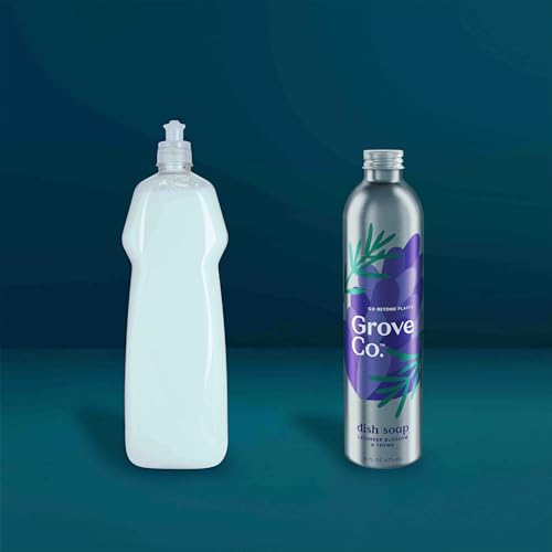 Image of Grove Co. Ultimate Dish Soap Refill, 16 Fl Oz Lavender Blossom & Thyme Liquid Formula, 1 Pack