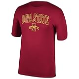 Top of the World NCAA Iowa State Cyclones T-Shirt Team Color Arch, Garnet, Size X-Large