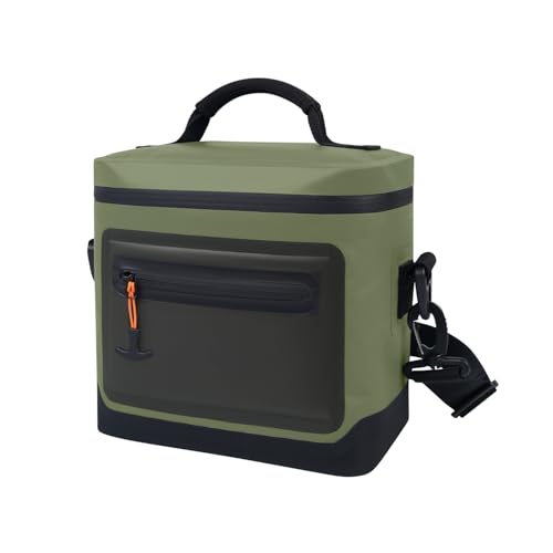 Bolsa térmica aislada para hombres y mujeres, lonchera de lados suaves a prueba de fugas, impermeable, plegable, portátil, con capacidad para 9/16/30 latas para almuerzo de trabajo, playa, picnic