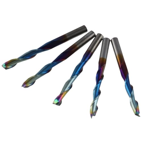 Image of FEIYING 10PCS 3.175 * 22 * 39mm Carbide Ball End Mills,Tungsten Steel Milling Cutter,Acrylic Burr-Free Engraving Machine Tool,Spiral Router Bits for Carving Standard Milling