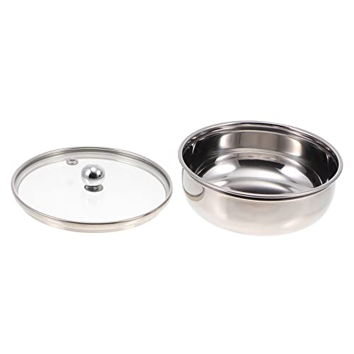 Sosoport 1Pieza Tazón Inoxidable con Bowl Cocción Vapor y Sopa Utensilio de Cocina Resistente Calor Uso Doméstico y Restaurantes