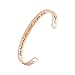 Gold Bracelet Jewelry Graduation Gifts - YouMiYa 2018 Inspirational Bracelets Series She Believed She Could So She Did Adjustable Bracelet Bangle for Women (Rose Gold with Box)