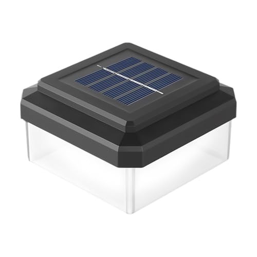 Luces Para Postes De Con Energía Solar,Lámpara Moderna Resistente Al Agua Para Decoración | Iluminación Para Jardín Y Paisaje,Para Jardín Patio Entrada Senda Muelle Puerta Patio Porche Barandilla