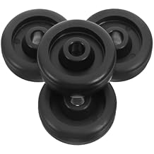 Replacement Roller Wheels for Fitness Equipment 4-Pack Wear-Resistant Exercise Roller Wheels Compatible with Treadmills and Stationary Bikes Easy Mobility Fitness Spare Parts 2.08In