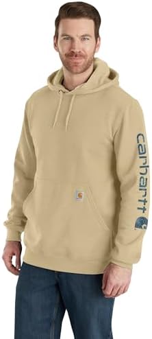 Carhartt Men's Loose Fit Midweight Logo Sleeve Graphic Sweatshirt