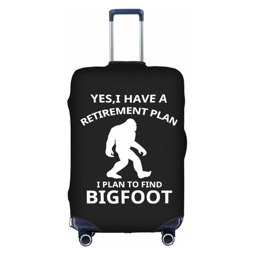 Travel Luggage Cover Yes I Do Have A Retirement Plan Bigfoot Fashion Washable Baggage Suitcase Protector Fit For Luggage Large