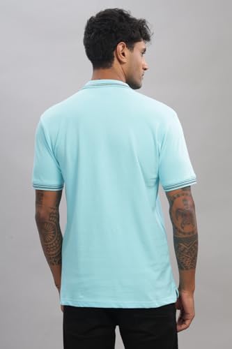 Image of ADRO Polo T Shirt for Men | Black Polo T-Shirt | 100% Cotton Polo Tshirt | Regular Fit Polo| Available in Plus Size Polo