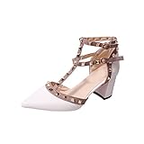 zapatos valentino blancos Fácil de poner y quitar, conveniente y cómodo, mientras que la hermosa forma del zapato te hace más encantador y perfecto.