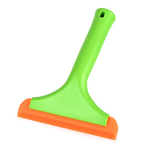Image of Gomake Small Silicone Squeegee Window Shower Squeegee,Auto Water Blade Squeegee for Shower Glass Door,Car Windshield, Window, Mirror, Bathroom,Countertop Cleaning