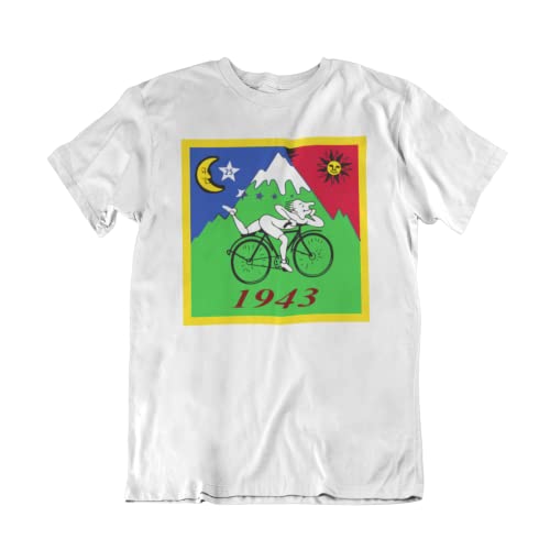 WALLSHIRT T-Shirt Uomo LSD Trip Hofmann - Bianco