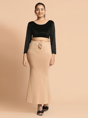 Image of TWIN BIRDS Women Cotton Elastane Saree Shaper | Shapewear Petticoat Support