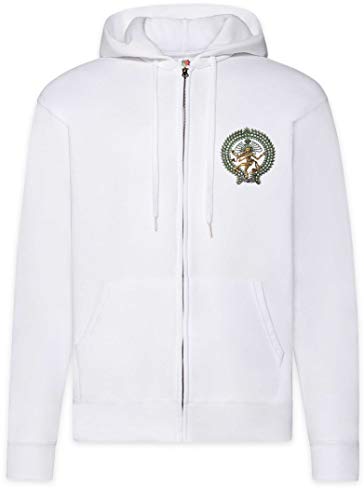 Sweat à Capuche Shiva I Vintage Zip Hoodie Urban Backwoods pour Homme en Coton