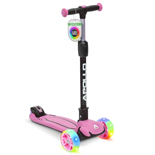 Apollo KidsPro 4 Kinderroller | klappbarer Kinder Scooter, höhenverstellbarer Dreiradscooter |...