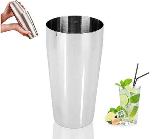 lvifloae Stainless Steel Bar Shaker Boston Shaker Milkshake Mixing Cup Malt Cup Ice Cream Commercial Grade 30 oz Premium Bar Tools for Bartending Professional Tools Cocktail Shaker