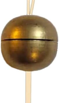 Small Burnished Brass Screw Together Cord Condenser for Window Shades & Blinds