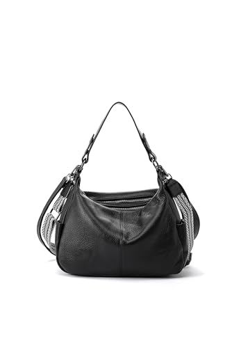 Genuine Leather Messenger Hobo Bags Crossbody Handbag for Women Shoulder