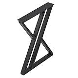 FaIruo Computer-Schreibtischbein, 28 Zoll Hoch X 18 Zoll Breit, Tischbein Aus Gusseisen, Esstischbein, Verstellbares Möbelbein, Dreieckiges Bürotischbein