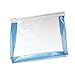 Produktbild eBuyGB 10 Stück Unisex Transparent Kulturbeutel Kosmetiktasche für Reisen, Blauer Rand