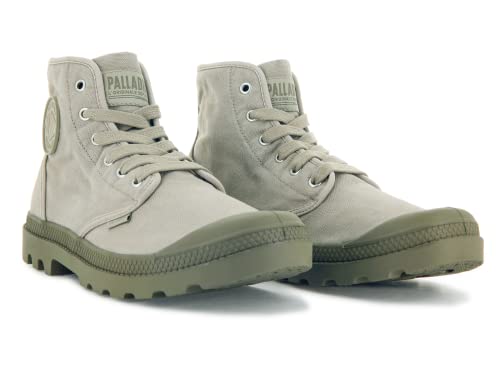 Image of Palladium Pampa Hi Men's Outdoor Boots | Hiking, Trekking & Riding Ankle Boots | Stonewashed Canvas, All-Season, Quick-Dry