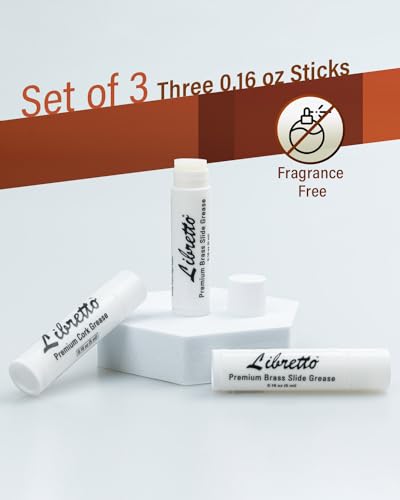 image for Libretto Tuning Slide Grease, Set of 3, Odorless, Smooth, Pure, Materi