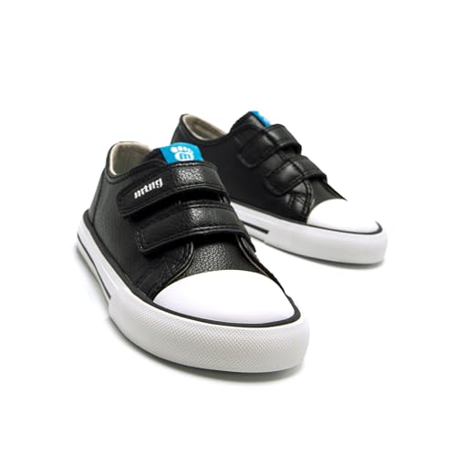 Mtng Unisex Para CriançA. 49049 Sapatilhas Respect Emi Preto (25), Plano, Velcro, Casual, Moda Infantil - 7