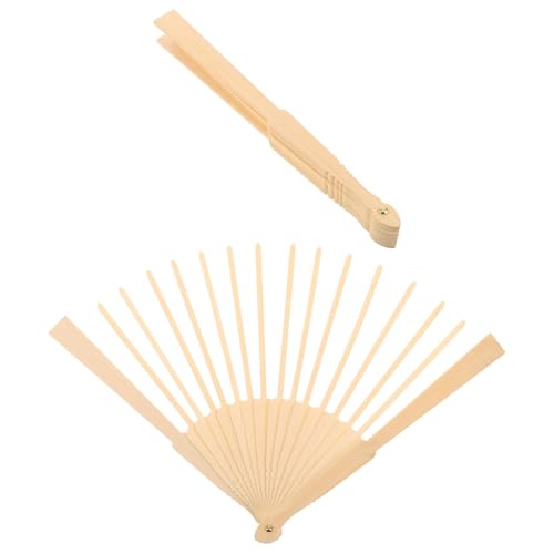 FUTUREORYY Herramienta para Fabricar Ventiladores Caseros Marco de Madera y 2 Varillas de 23 CM, Diseñado para Bricolaje y Usos en Bodas y Festivales