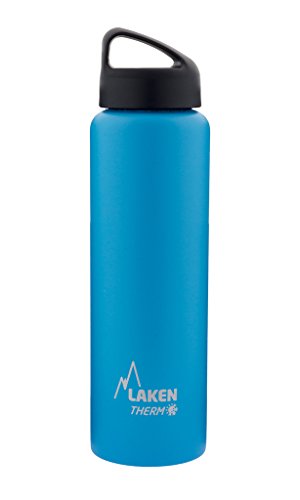 Laken Thermo Classic Vacuum Insulated Stainless Steel Wide Mouth Water Bottle with Screw
