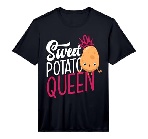 Mens Sweet Potato Queen Kawaii Vegetable Lover Performance T-Shirt