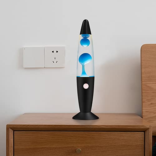 Vanful Lava Lamp With Blue Wax, Black Base, Lava Lamps For Adults And Kids Charging By Cord, Mood Night Cool Room Decor For Teen Girls #TOP1