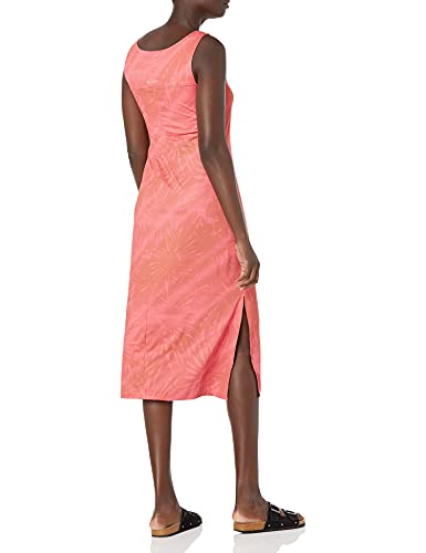Columbia Women's Chill River Midi Dress, Salmon Tonal Sunburst Print, X-Small #TOP1