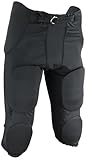Sports Unlimited Elite Flex Integrated Adult Football Pants, Men's Football Pants with Pads, Black