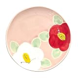 波佐見焼 皿 取り皿 手描き 山下陶苑 釉彩椿 5寸皿 約15cm