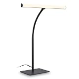BRILONER - LED Schreibtischlampe Schwenkbar Kabelschalter Schwarz 47,5 cm