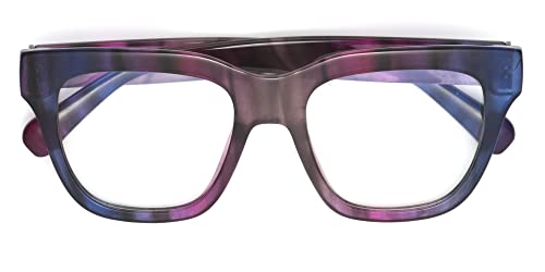 Image of Foster Grant Styles for Y.O.U. Singapore Blue Light Blocking Glasses For Women, Pink /Blue, Lens Width: 51 mm, Bridge: 21 mm, Arm: 147 mm