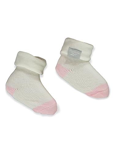 Reebok Baby Girls' 2-Piece Hat & Booties Set - light pink, 3-6 months2