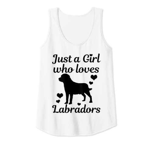 Mujer Labrador Dog Just A Girl Who Loves Labradors Lab - Regalo para mamá Camiseta sin Mangas