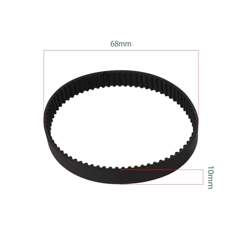 EMSea 4 Stück Gummi-Endlos-Zahnriemen HTD 225-3M Breite 10mm 75 Zähne Synchron-Antriebsriemen Kompatibel mit BOSCH PBS75 PBS75E Bandschleifer