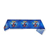 2PCS Spiderman Tablecloth Tablecver for Kids Spiderman Themed Party Decoration