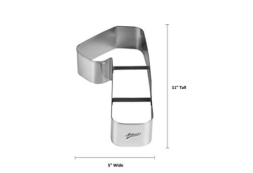 Ateco Extra Large Number 1 Cake Cutter, Silver by Ateco - Image 2